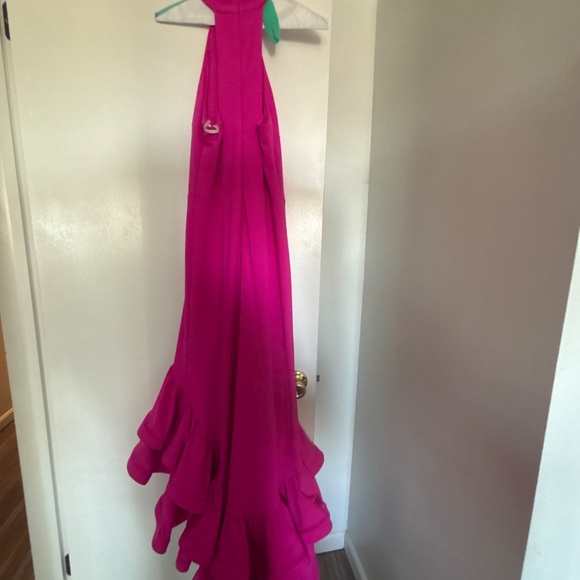 Aqua brand asymmetric, pink formal dress - Picture 6 of 6